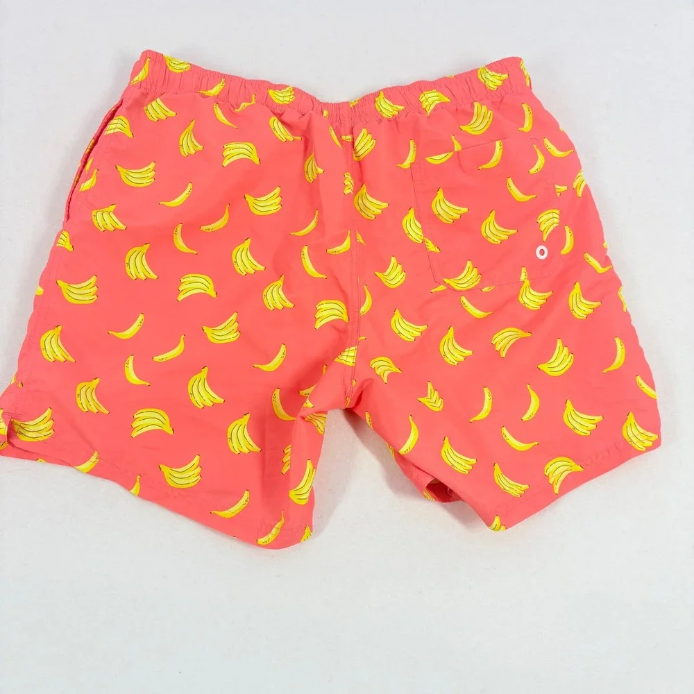 Maamgic Mens Swim Trunks XL Banana Print Mesh Lined Quick Dry Shorts 7